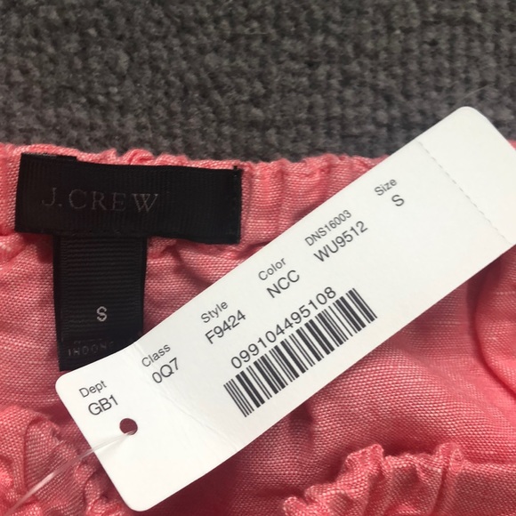 Jcrew Linen Cabana off the shoulder Tunic Beach Coverup - Picture 5 of 6